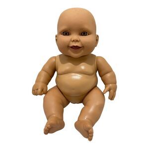 Baby Girl Doll Chubby Anatomically Correct 9" Hazel Eyes No Teeth